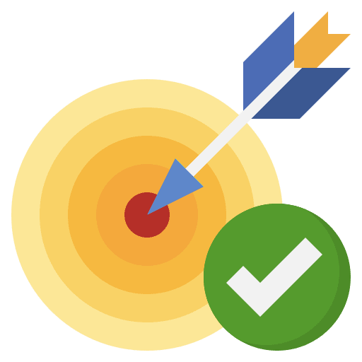 Goal goal arrow targeting icon