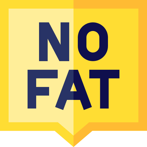 No fat speech bubble healthcare healthy food icon No fat speech bubble healthcare healthy food icon
