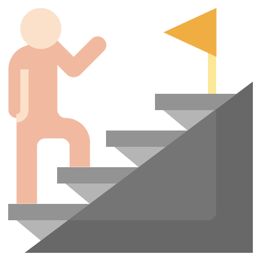 Stairs career growth business and finance icon