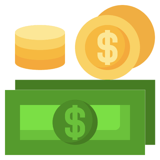 Money finance cash coins icon Money finance cash coins icon