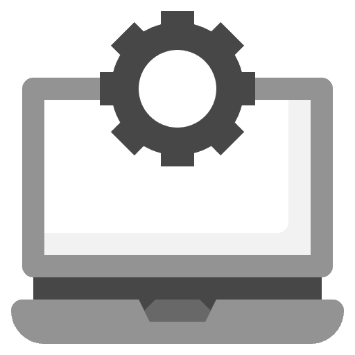 Laptop development construction and tools ui icon Laptop development construction and tools ui icon