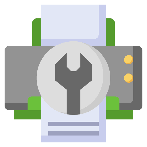 Printer repair paper electronics icon Printer repair paper electronics icon