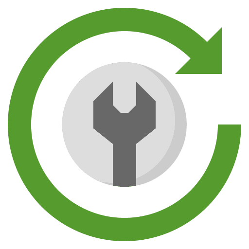 Repair support service center 24 hours icon