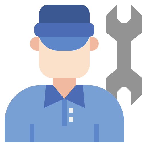 Technician electrician handyman industry icon