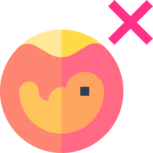 Abortion abortion body termination icon