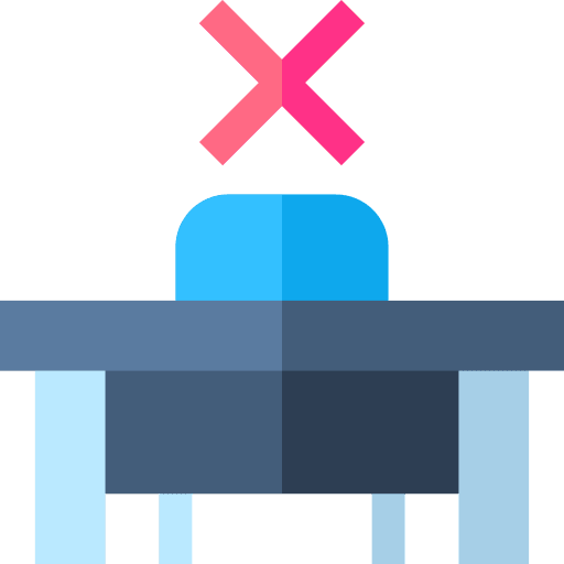 Absent class education missing icon
