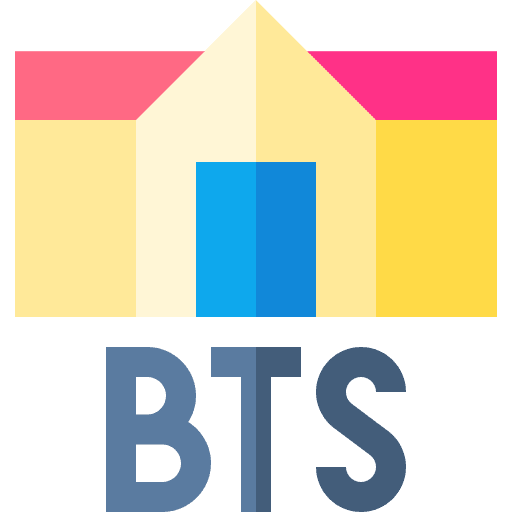 Back to school building education high school icon