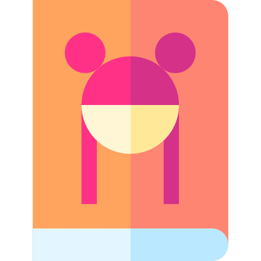 Manga comic book magazine education icon