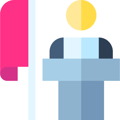 Mayor campaign speech election icon