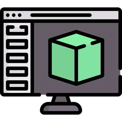 3d modeling 3d modeling 3d cube 3d design icon