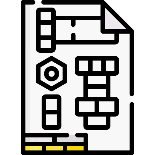 Technical drawing industry technical drawing engineering icon