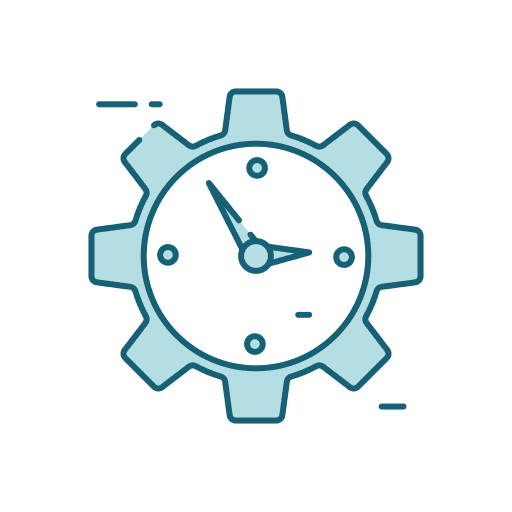 Time management clock internet business icon Time management clock internet business icon
