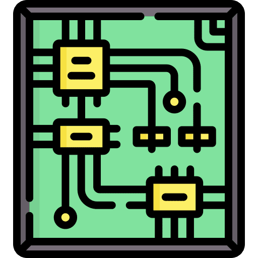 Chip circuit board hardware chip icon
