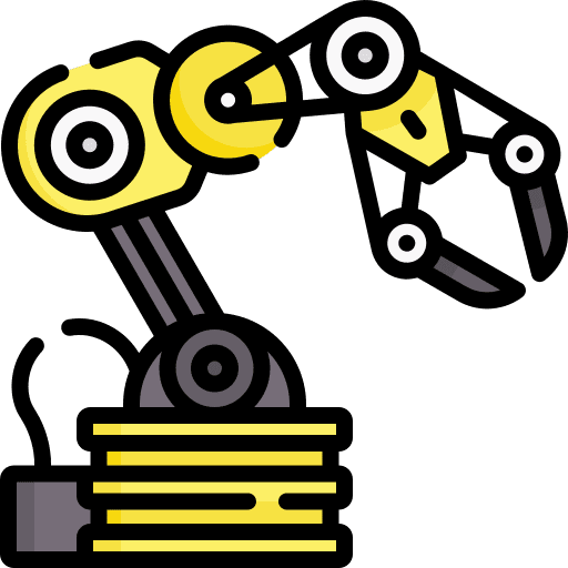 Robotic arm robotics industrial robotic arm icon Robotic arm robotics industrial robotic arm icon