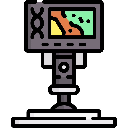 Microscope constructions and tools microscope technology icon Microscope constructions and tools microscope technology icon