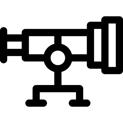 Telescope optical miscellaneous education icon Telescope optical miscellaneous education icon