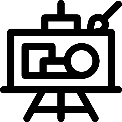 Canvas painting brush art icon Canvas painting brush art icon