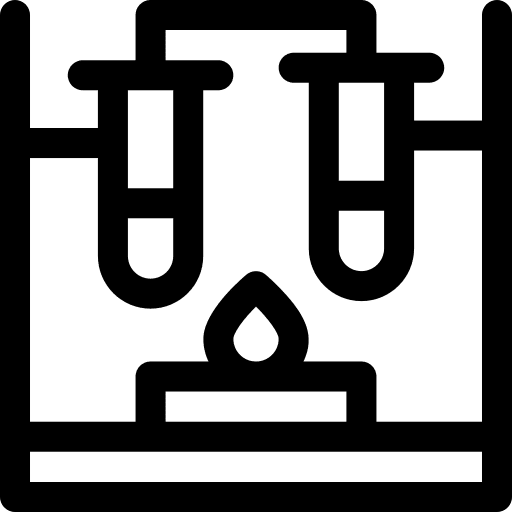 Experiment science holder medical icon Experiment science holder medical icon