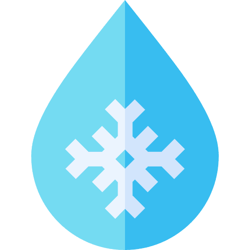 Frozen weather ice snowflake icon
