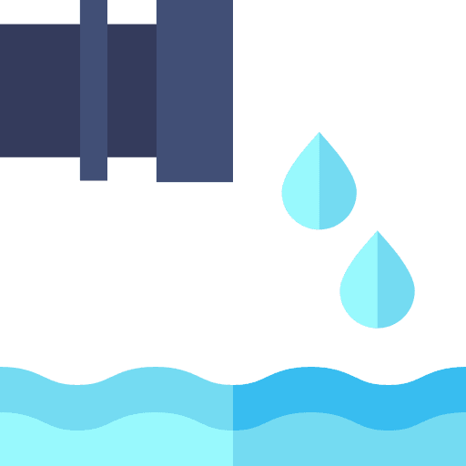 Sewage ecology and environment waste water contamination icon