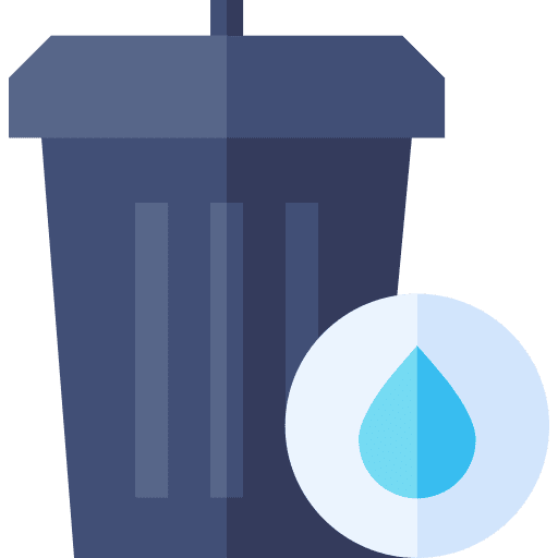 Waste water waste bin ecology and environment hydro icon Waste water waste bin ecology and environment hydro icon