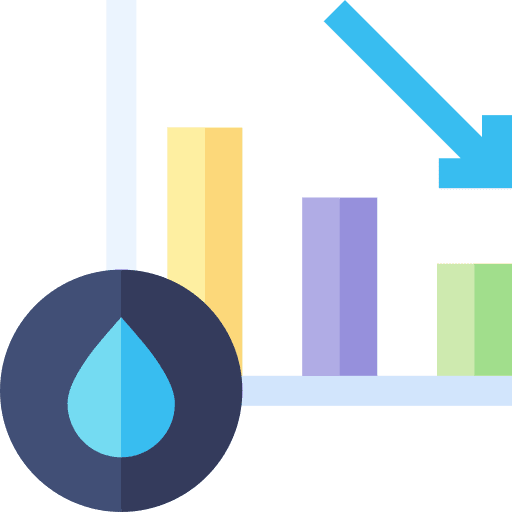 Analytics stats water analytics icon Analytics stats water analytics icon