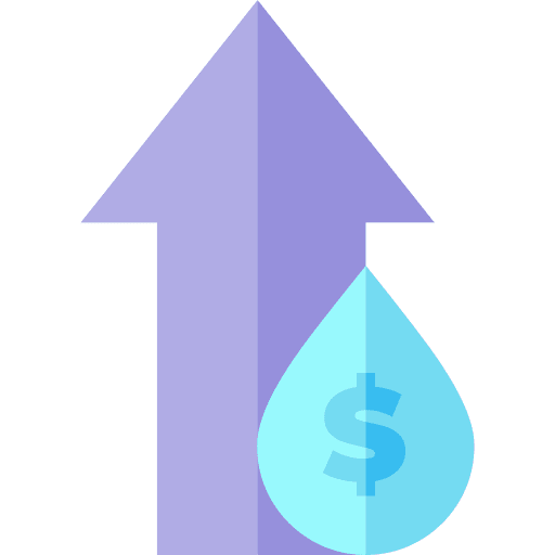 Rise business and finance price up arrow icon Rise business and finance price up arrow icon
