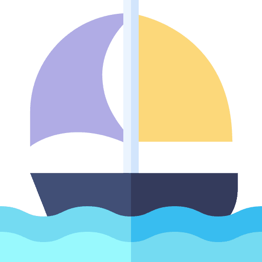 Sailboat boat travel transportation icon Sailboat boat travel transportation icon