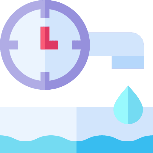Waste water waste water raindrop clock icon Waste water waste water raindrop clock icon