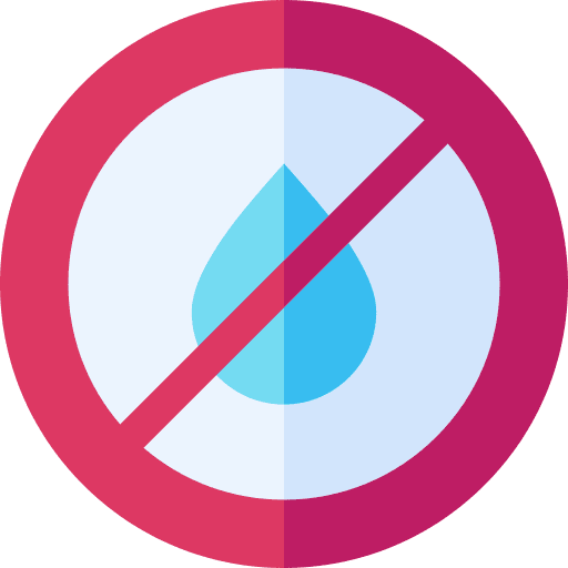 Water water no drink forbidden icon Water water no drink forbidden icon