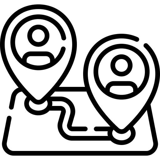 Location user region meeting point icon