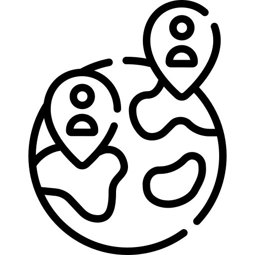 Worldwide worldwide globe location icon
