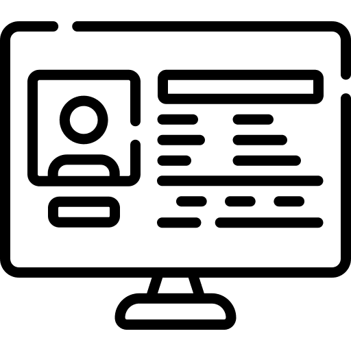 Profile profile personal information social media icon Profile profile personal information social media icon