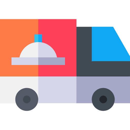 Delivery van fast food delivery truck delivery van icon