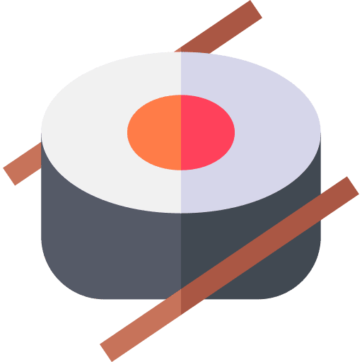 Sushi sushi food and restaurant chopsticks icon