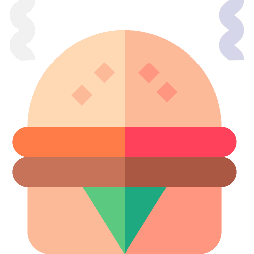 Burger food and restaurant fast food sandwich icon Burger food and restaurant fast food sandwich icon