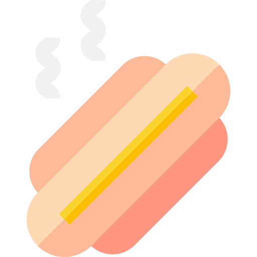 Hot dog sauce food and restaurant sausage icon Hot dog sauce food and restaurant sausage icon