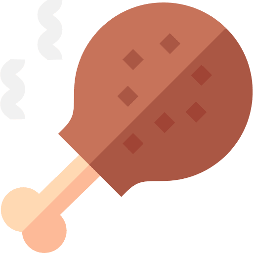 Chicken leg fast food dish chicken leg icon Chicken leg fast food dish chicken leg icon