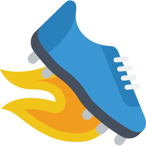 Football boots runner football shoes quick icon