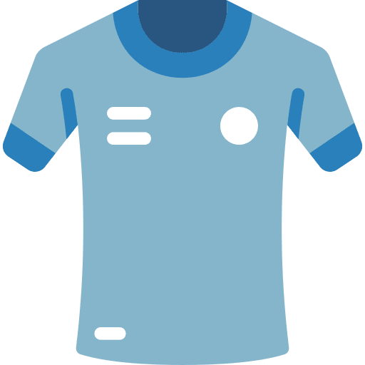 Football sport equipment jersey shirt icon