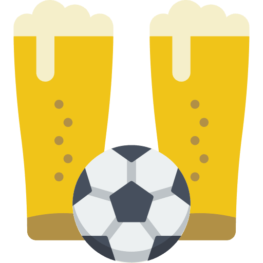 Beers soccer ball entertainment sport icon Beers soccer ball entertainment sport icon