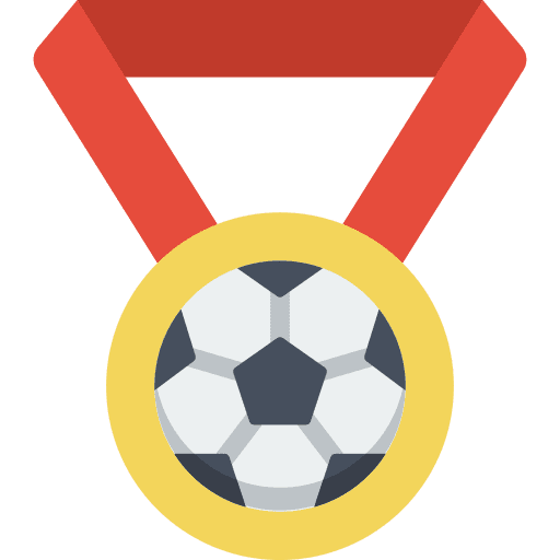 Medal winner sports and competition ball icon Medal winner sports and competition ball icon