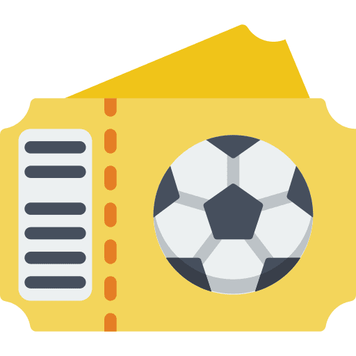 Tickets football soccer entertainment icon Tickets football soccer entertainment icon