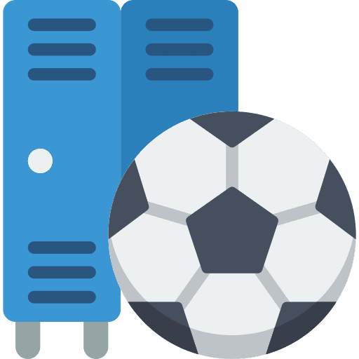 Locker football soccer sports and competition icon Locker football soccer sports and competition icon