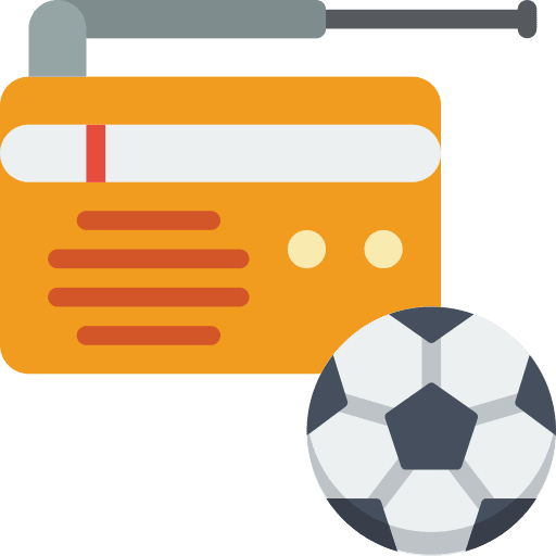 Radio soccer sport match icon Radio soccer sport match icon