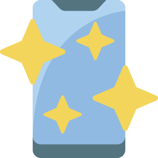 Smartphone electronics star phone icon