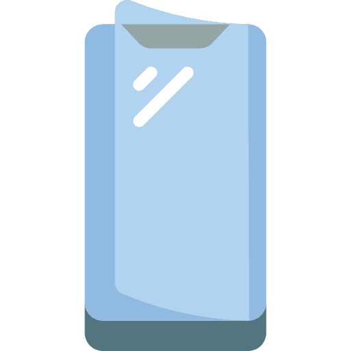 Smartphone replacement screen protector icon