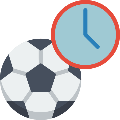 Time soccer ball timer icon Time soccer ball timer icon