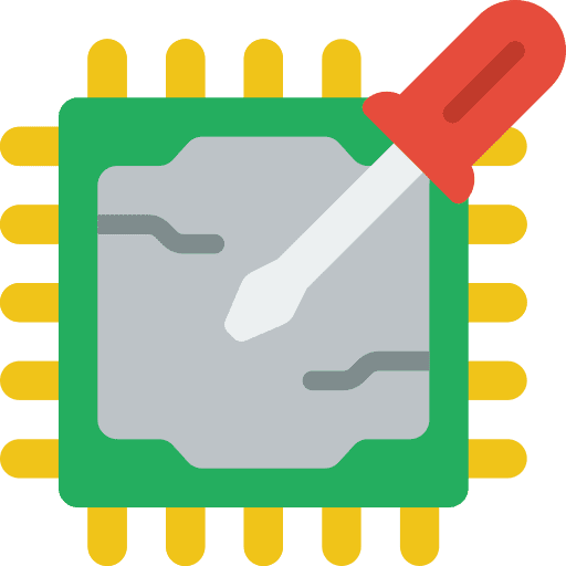 Cpu processor repair cpu icon