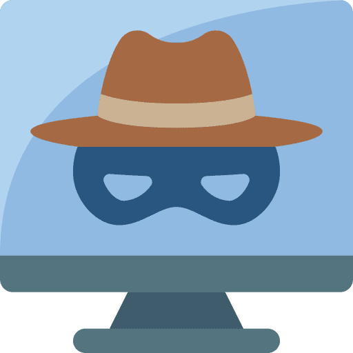 Hacker computer cyber security cybercrime icon